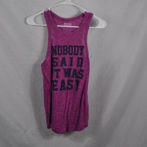#EVCR "Nobody Said It Was Easy" "#Motivation" Tank